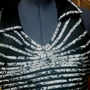 As Seen On TV black and white designer halter top